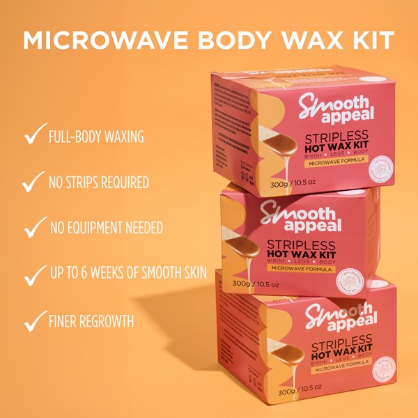 Smooth Appeal 300g Microwave Stripless Hot Wax Kit